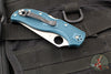 Spyderco Stretch Lockback Folder- Blue FRN Handle- Satin Flat Ground Blade C90FP2K390