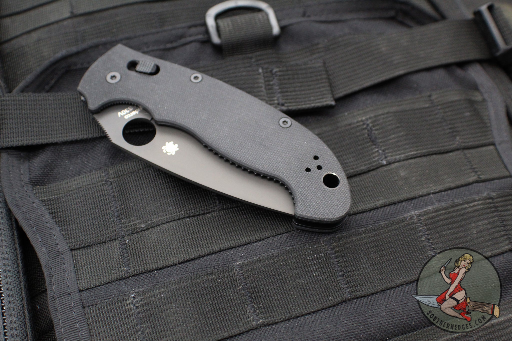Spyderco Manix 2 XL Folder- Black G-10 Handle- Black CPM S30V Steel C9 ...