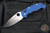 Spyderco Manix 2 XL Folder- Cobalt Blue G-10- Satin SPY27 Steel Blade C95GPCBL2