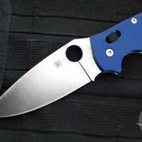 Spyderco Manix 2 XL Folder- Cobalt Blue G-10- Satin SPY27 Steel Blade C95GPCBL2