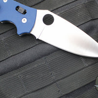 Spyderco Manix 2 XL Folder- Cobalt Blue G-10- Satin SPY27 Steel Blade C95GPCBL2