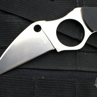Spyderco Swick 5 Fixed Blade Knife-Black G-10 Handle with Satin Blade FB14P5