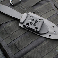 Spyderco Nightstick Fixed Blade Knife- Black G-10 Handle with Satin Blade FB47GP