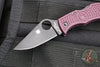 Spyderco Manbug- Burgundy FRN Handle- Black Blade MBBGKP