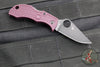 Spyderco Manbug- Burgundy FRN Handle- Black Blade MBBGKP