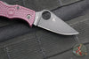 Spyderco Manbug- Burgundy FRN Handle- Black Blade MBBGKP