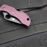 Spyderco Manbug- Burgundy FRN Handle- Black Blade MBBGKP