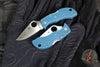 Spyderco Manbug- Blue FRN Handle- Satin K390 Steel Blade MFPK390