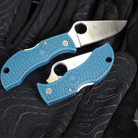 Spyderco Manbug- Blue FRN Handle- Satin K390 Steel Blade MFPK390