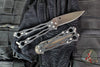 Spyderco Smallfly 2 Balisong Butterfly Knife Satin Flat Ground Blade Black G-10 Handle B02GP2