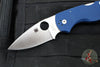 Spyderco Native 5 Lockback Folder- Cobalt Blue G-10 Handle- Satin SPY27 Steel Blade C41GPCBL5