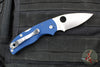 Spyderco Native 5 Lockback Folder- Cobalt Blue G-10 Handle- Satin SPY27 Steel Blade C41GPCBL5