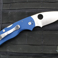 Spyderco Native 5 Lockback Folder- Cobalt Blue G-10 Handle- Satin SPY27 Steel Blade C41GPCBL5