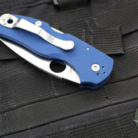 Spyderco Native 5 Lockback Folder- Cobalt Blue G-10 Handle- Satin SPY27 Steel Blade C41GPCBL5