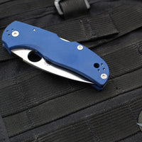 Spyderco Native 5 Lockback Folder- Cobalt Blue G-10 Handle- Satin SPY27 Steel Blade C41GPCBL5