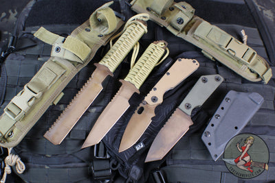 Strider Knives SUPER RARE EOD CuBe Set of Four Military Copper Berrylium Knives
