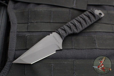 Strider Knives DB- Tanto Edge- Thin Stock- Bastenelli Black Cord Wrapped Handle
