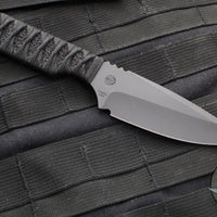 Strider Knives DB- Spearpoint- Thin Stock- Bastenelli Black Cord Wrapped Handle