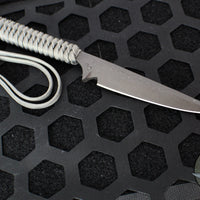 Strider Knives Fixed Blade- Small Fighter- Grey Cord SMF9