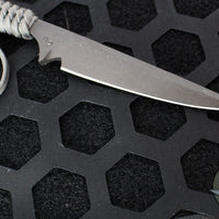 Strider Knives Fixed Blade- Small Fighter- Grey Cord SMF9