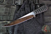 Mick Strider Custom Fixed Blade- Strider Sole Authorship Damascus- Bastinelli Wrapped