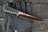 Mick Strider Custom Fixed Blade- Strider Sole Authorship Damascus- Bastinelli Wrapped