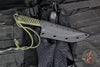 Strider Knives Fixed Blade- Tanto Edge- Green Cord- Black D2 Blade