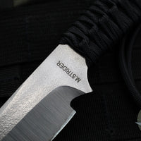 Strider Knives Fixed Blade- Tanto Edge- Black Cord- Satin Blade