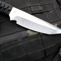 Strider Knives Fixed Blade- Tanto Edge- Black Cord- Satin Blade