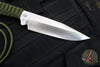 Strider Knives Long WP Fixed Blade Satin with Green Paracord