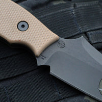 Strider Knives Persian Styled Fixed Blade with textured Tan G-10
