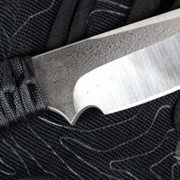 PREOWNED- Strider Knives Fixed Blade- Tanto Edge- Black Cord- Satin Blade PRE1
