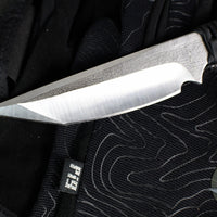 PREOWNED- Strider Knives Fixed Blade- Tanto Edge- Black Cord- Satin Blade PRE1