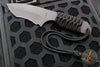 Strider Knives Fixed Blade- Black Finished Recurve- Black Cord