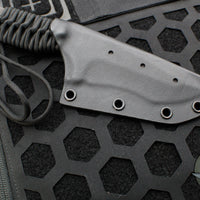 Strider Knives Fixed Blade- Black Finished Recurve- Black Cord