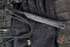 Strider Knives Fixed Blade- Slim Fighter- 3V Black Blade- Black Cord "SMF9"