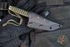 Strider Knives Fixed Blade- Tanto Edge- Green Cord- Satin Blade