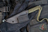 Strider Knives Fixed Blade- Tanto Edge- Green Cord- Satin Blade