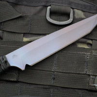 Strider Knives Fixed Blade- Titanium- Tanto Edge- Blue/Purple Ano- Black Cord TETI2