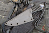 Strider Knives Fixed Blade- Titanium- Tanto Edge- Anodized And Flamed- Black Cord TETI3