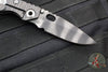 Mick Strider JVA Folder- Flamed Titanium Handle- Tiger Stripe Blade
