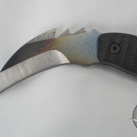 Strider Knives Karambit PS - Strike Plate Titanium Blade Carbon Fiber Scale