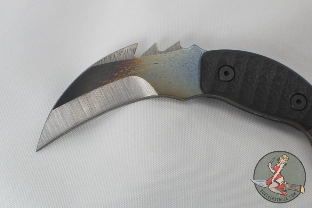 Strider Knives Karambit PS - Strike Plate Titanium Blade Carbon Fiber ...