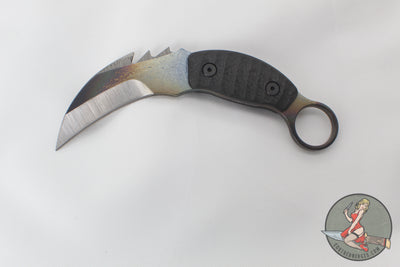 Strider Knives Karambit PS - Strike Plate Titanium Blade Carbon Fiber Scale