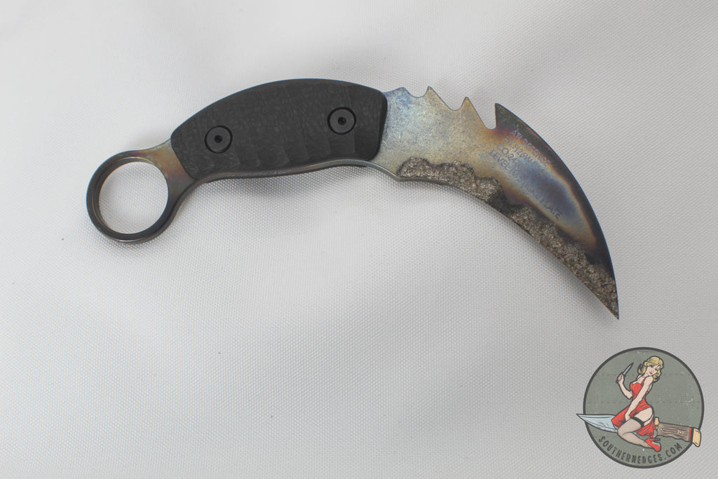 Strider Knives Karambit PS - Strike Plate Titanium Blade Carbon Fiber ...