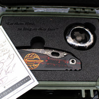 Mick Strider & Blackside Customs- Oderint Dum Metuant Cased Set MOC Version- Special Digi Camo MOC Copper SMF and Titanium Yo-Yo- MOC Pen