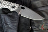 Strider SMF Folder- Spear Point- CC- Double Gunner Grip Titanium Handle- Black Finished Blade- Black Hardware