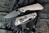 Strider SMF Folder- Spear Point- CC- Double Gunner Grip Titanium Handle- Black Finished Blade