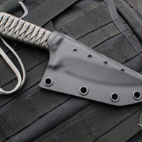 Strider Knives Fixed Blade- Black With Gray Cord- D2 Steel