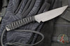 Strider Knives Fixed Blade- Tanto Edge- Black Cord- Black D2 Blade